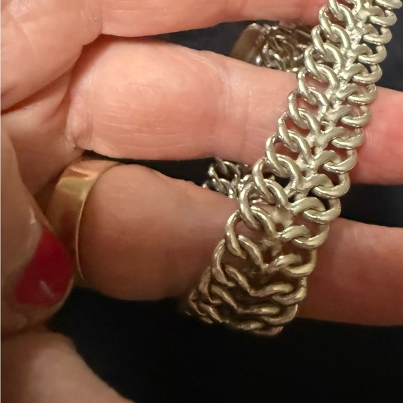 Uniquely Gorgeous 925 Sterling Silver Chain Buckle Bracelet - Picture 4 of 10